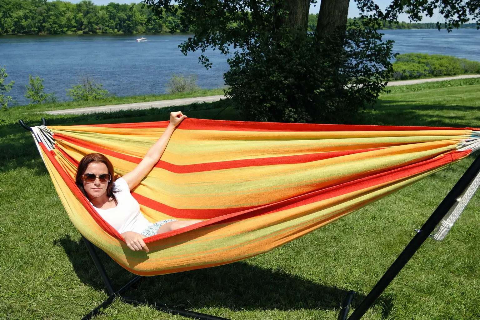 Deluxe Brazilian Double Hammock with Universal Stand - Image 30