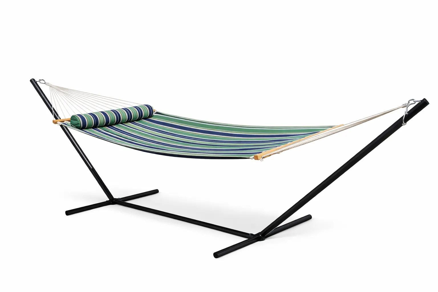 Deluxe Quilted Hammock with 3-Beam Stand - Image 17