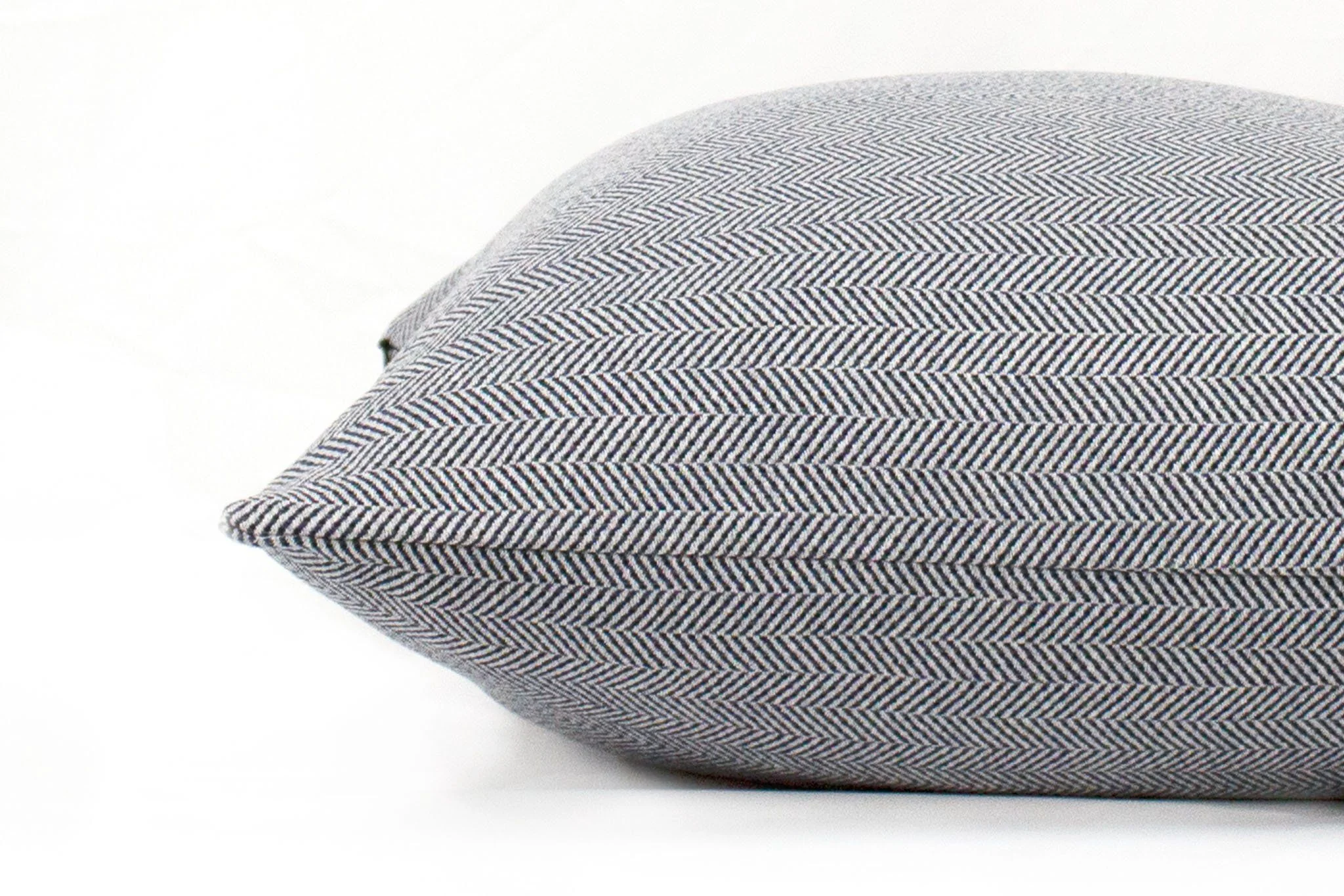Denim Herringbone Cushion Cover - Image 3