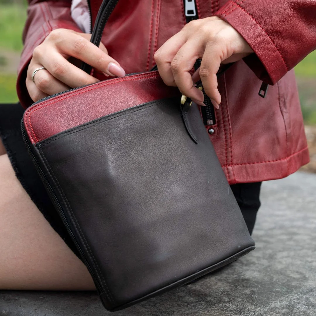 Derek Alexander Adjustable Crossbody Bag with Wide-Zip Main Compartment - Image 3