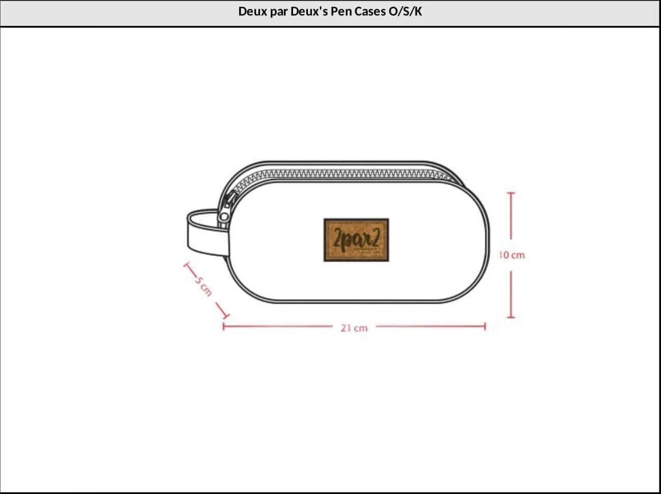 Double Pencil Case Rainbow Heart Print - Image 6