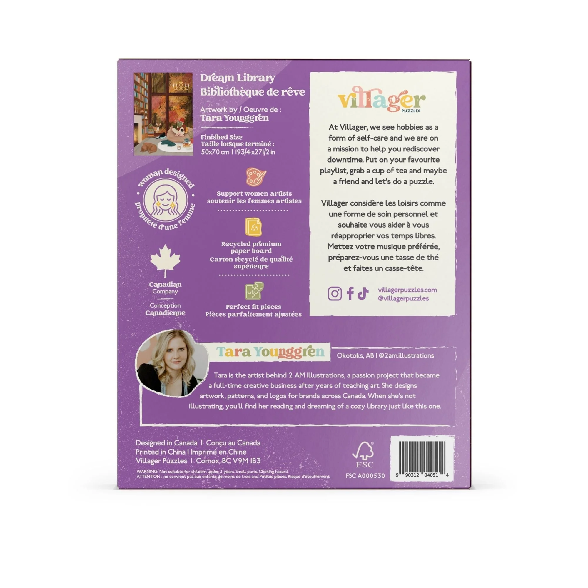 Dream Library | 1000-Piece Puzzle for Adults | Designed in Canada by Tara Younggren - Image 3