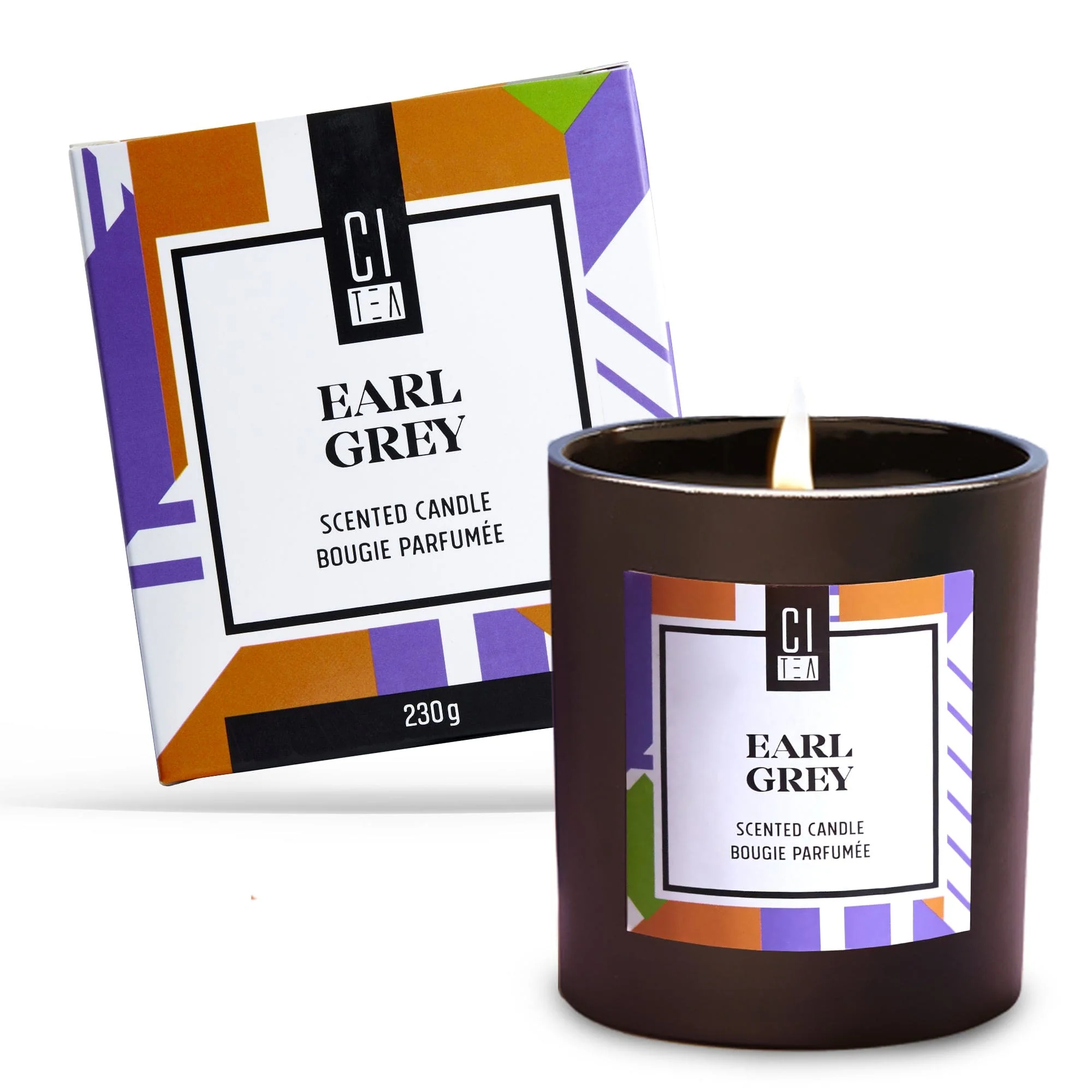 Earl Grey tea scent Soy Wax Candle - Bergamot & Rose - 8 oz - Image 3