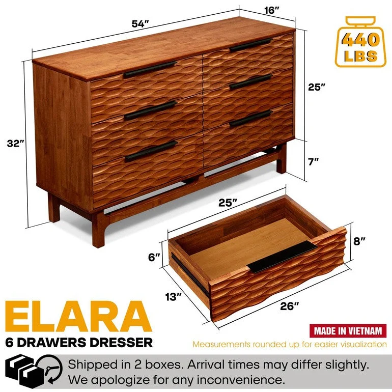 Elara Dresser with 6 Drawers - Image 2