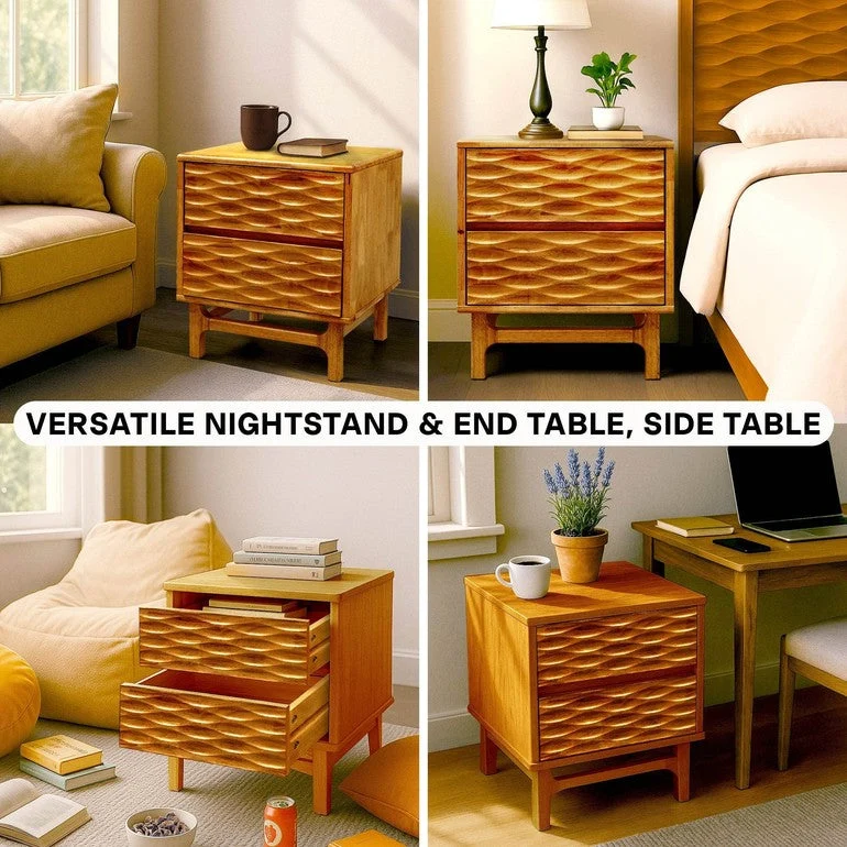 Elara Nightstand with 2 Drawers - Image 9