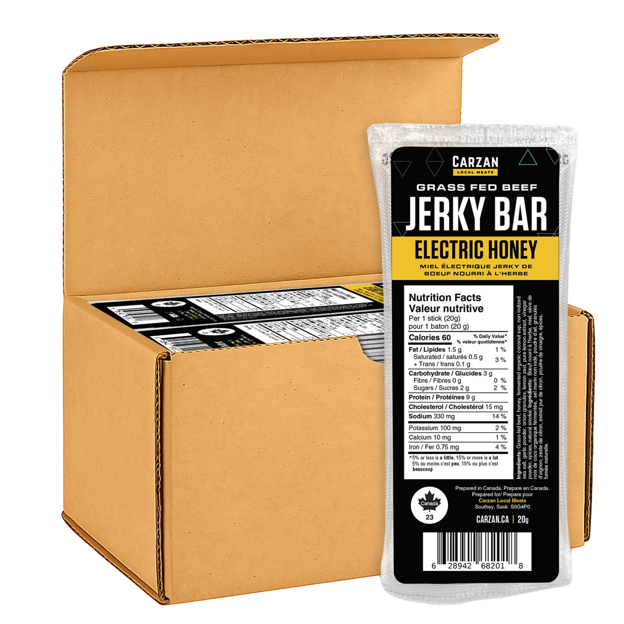 Electric Honey Grass-Fed Beef Jerky Bars - Image 4