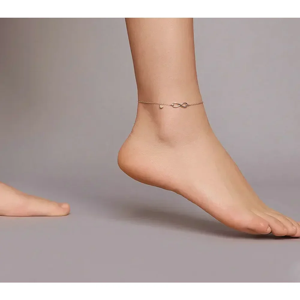 The Endless Summer 925 Sterling Silver Infinity Anklet - Image 2