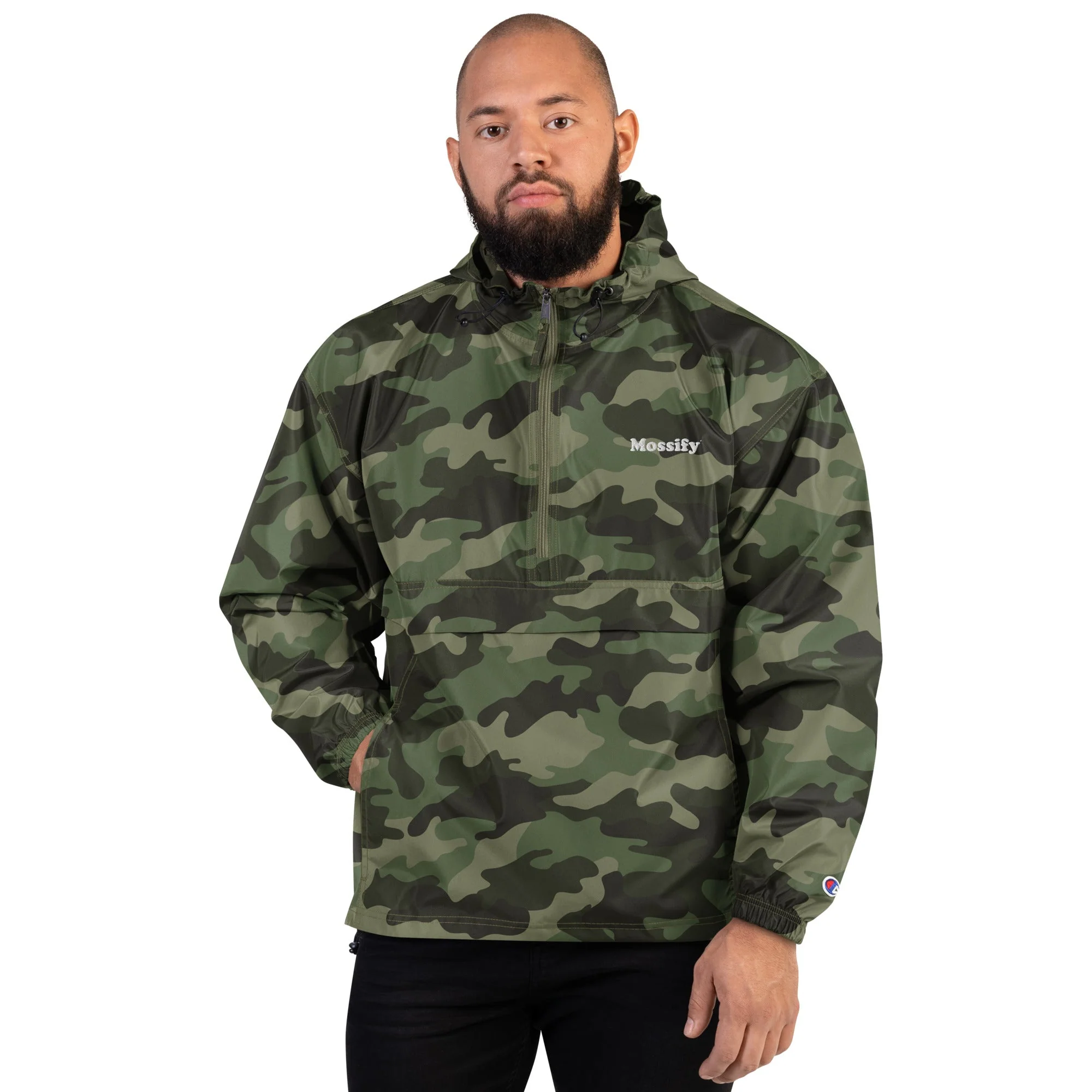 Embroidered Mossify / Champion Packable Jacket - Image 8