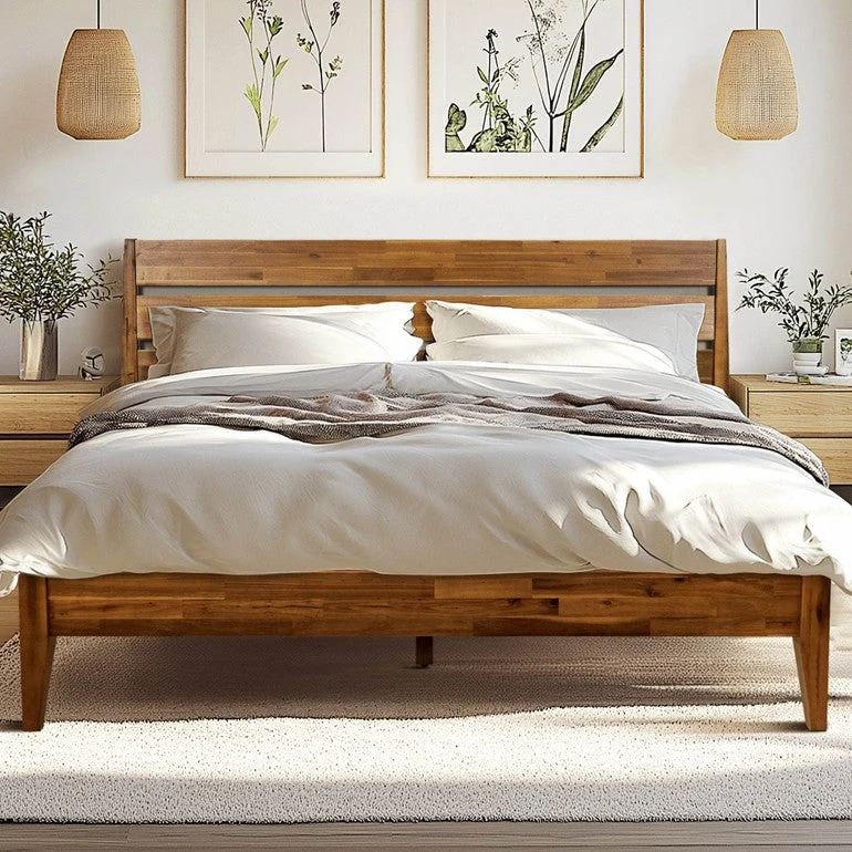 Emery Deluxe Wood Platform Bed Frame - Image 14