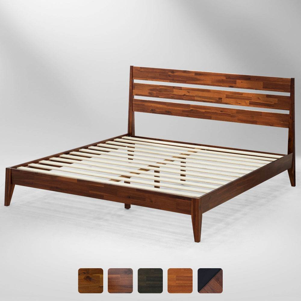 Emery Deluxe Wood Platform Bed Frame - Image 4
