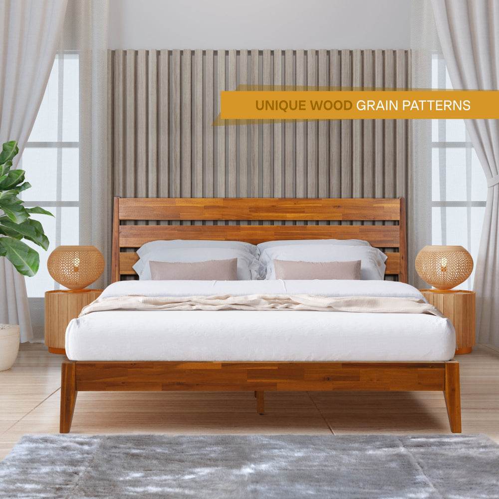 Emery Deluxe Wood Platform Bed Frame - Image 9