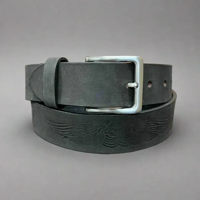 Engine Eagle Removable Buckle Leather Belt - Image 4