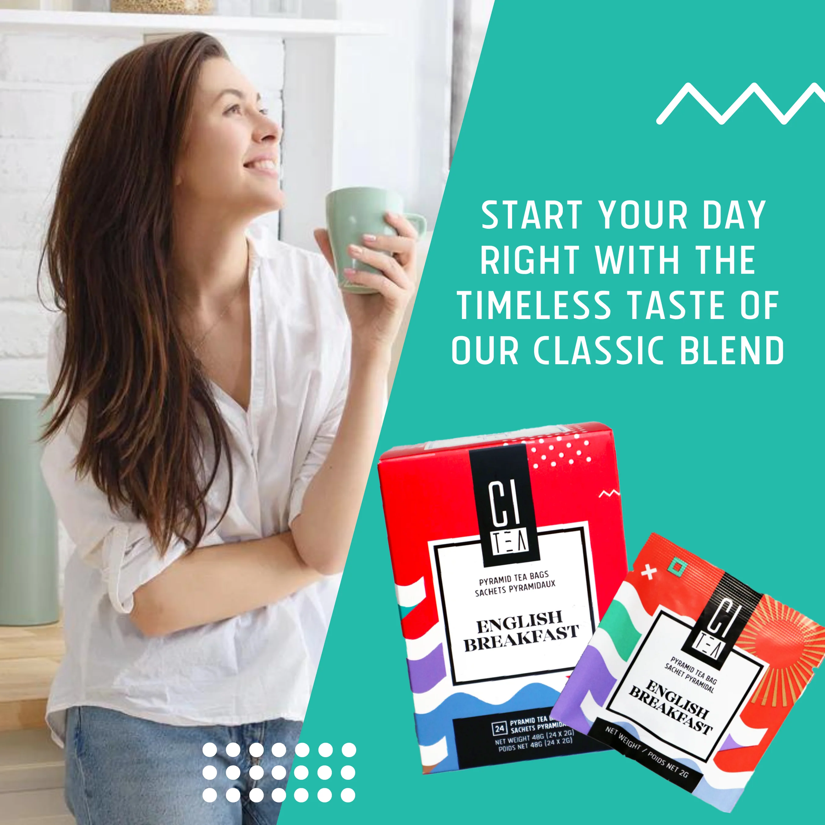 English Breakfast Tea - 24 Pyramid Tea Bags - Image 4