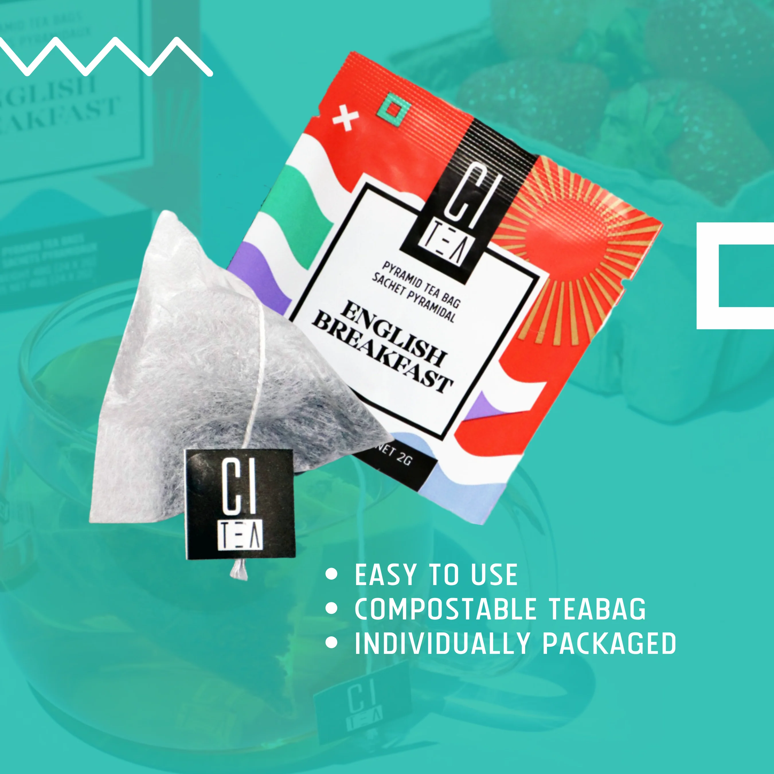 English Breakfast Tea - 24 Pyramid Tea Bags - Image 5