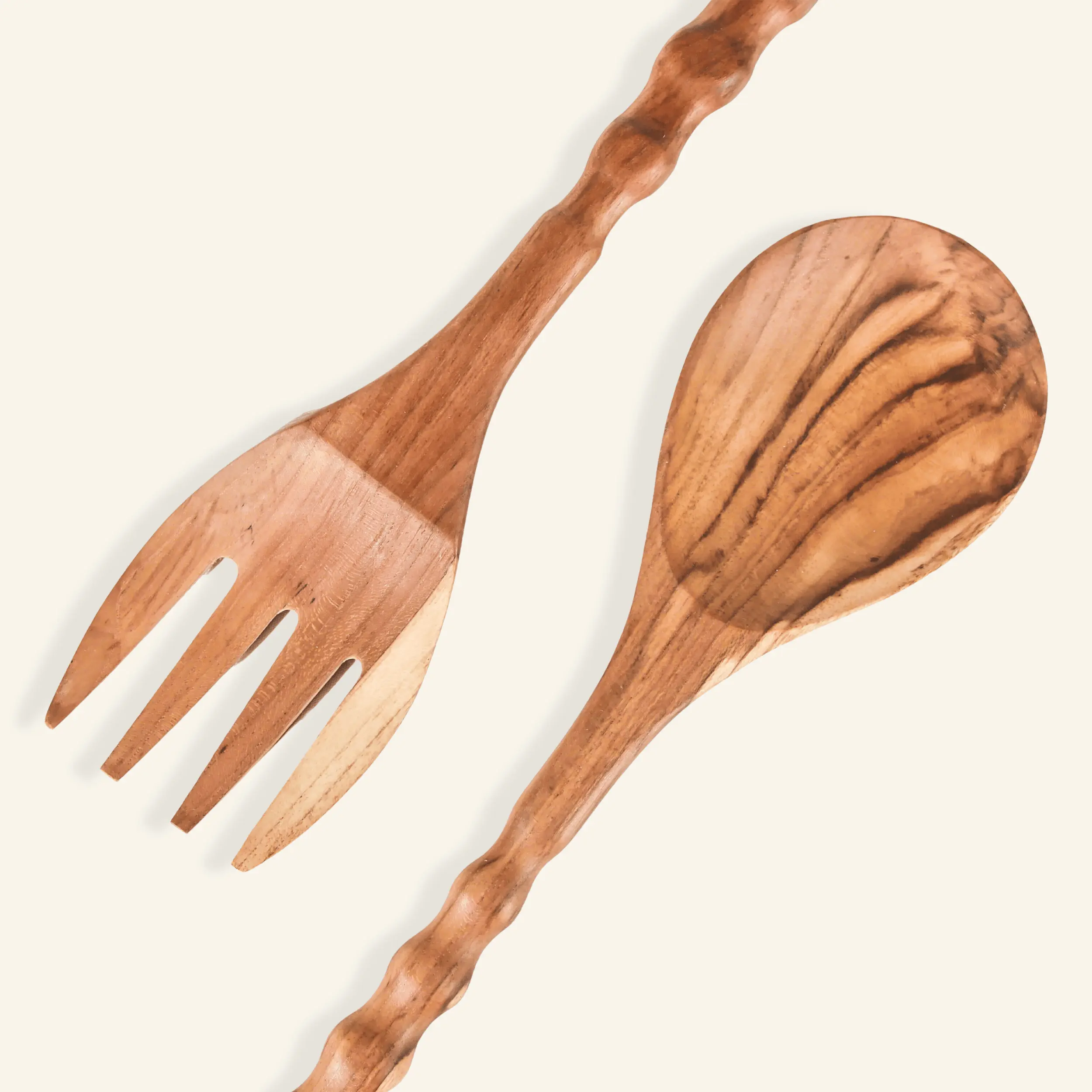 Ensemble fourchette et cuillère en bois - Image 4