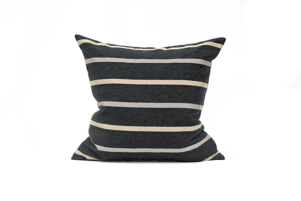 Espresso Stripe Cushion Cover - Image 2