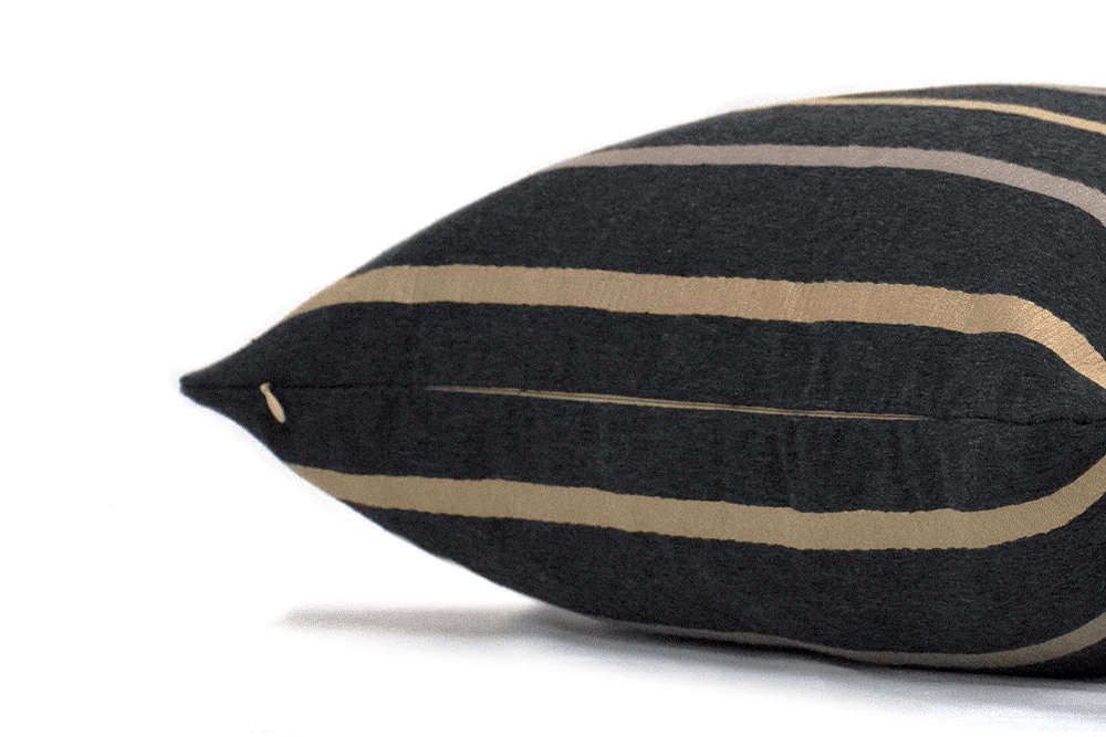 Espresso Stripe Cushion Cover - Image 4
