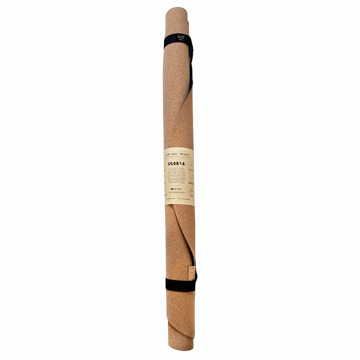 Essential Round Cork Yoga Mat | Multi-use | 53" dia - Image 3