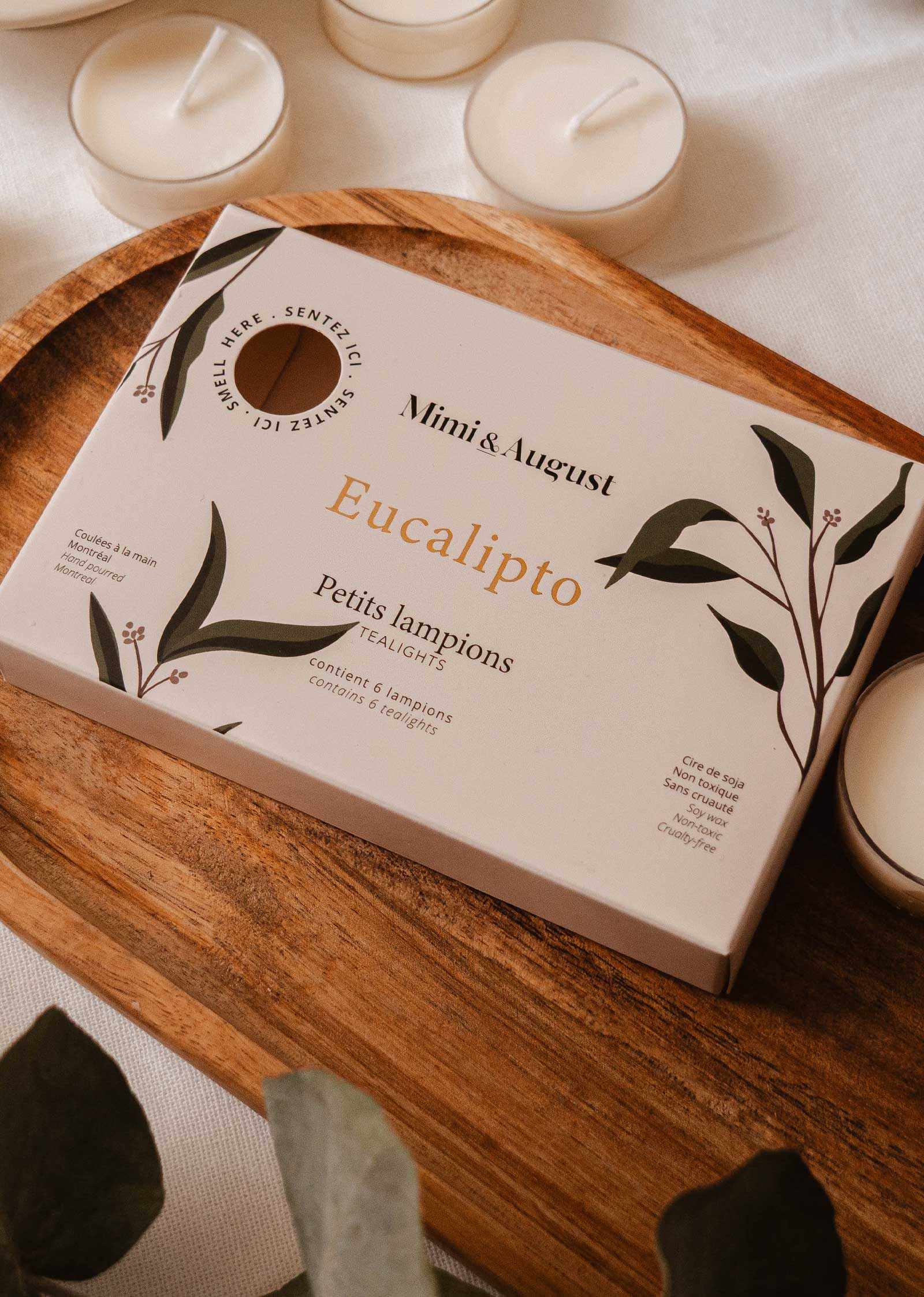 Eucalipto Tealight Candle Set - Image 2