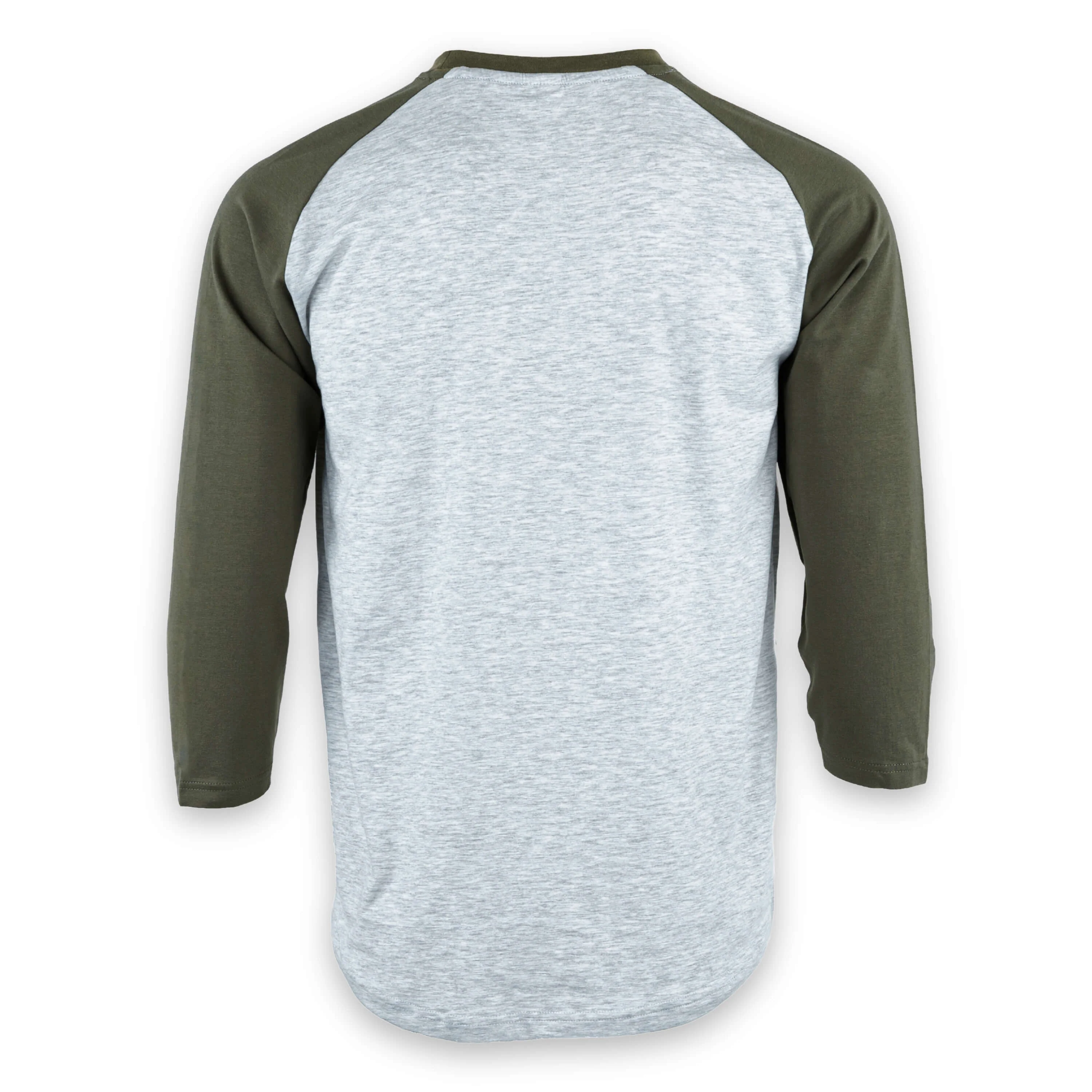 FA Raglan 3/4 (Olive / Heather) - Image 2