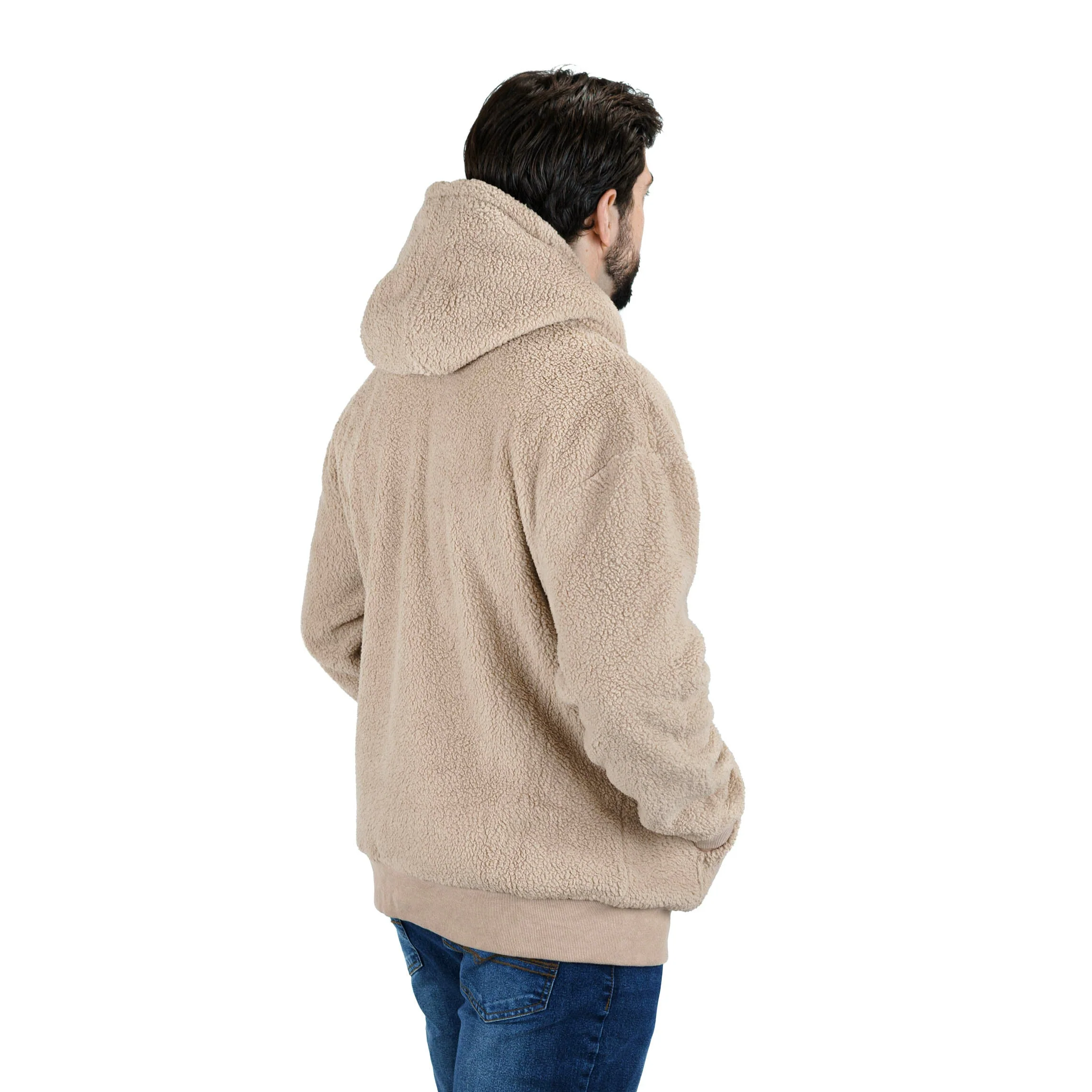FA Sherpa Pullover Tan - Image 4