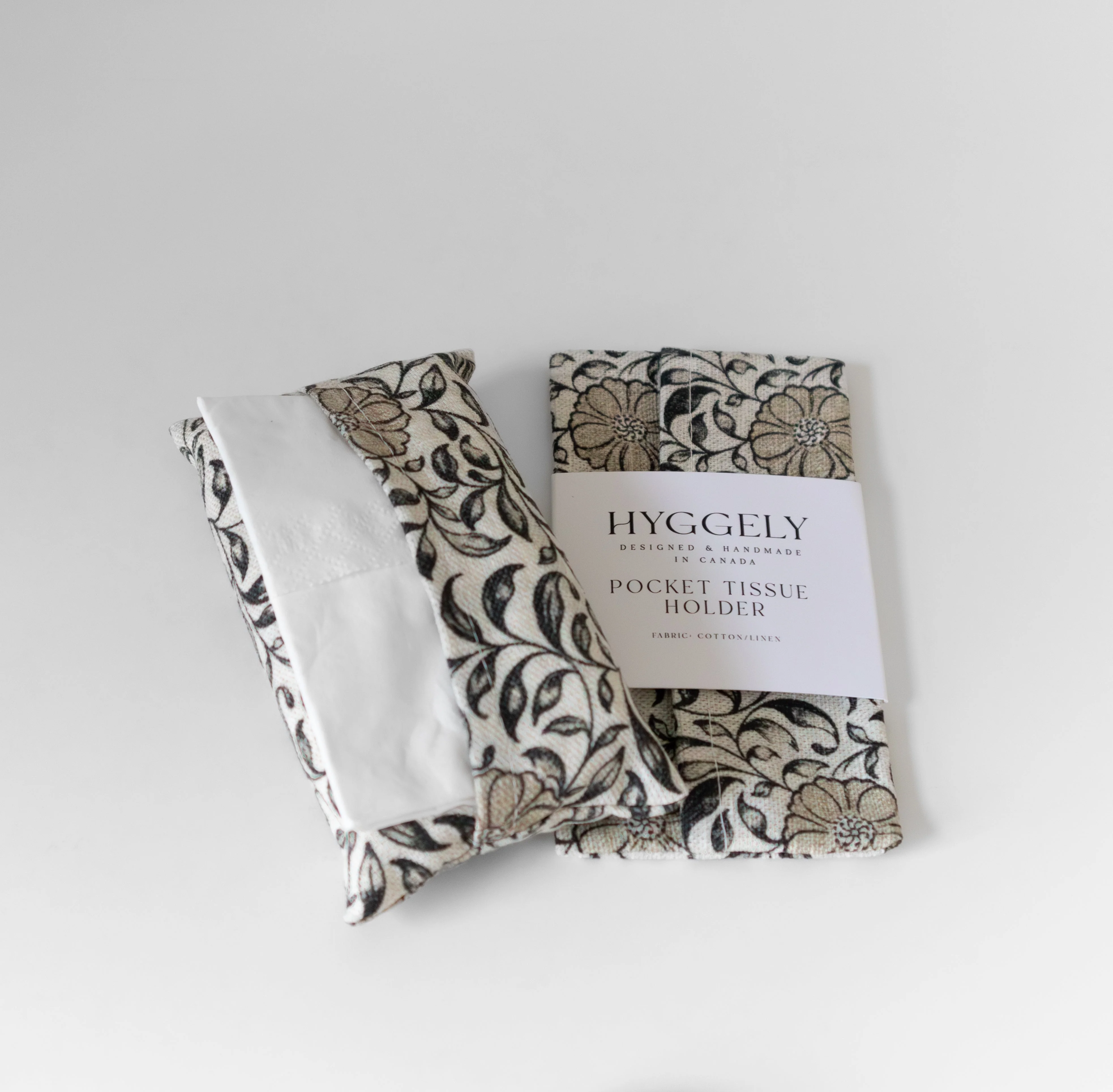 Fabric Tissue Holder | Pocket Size (Small) | Fleur de Vie - Image 2