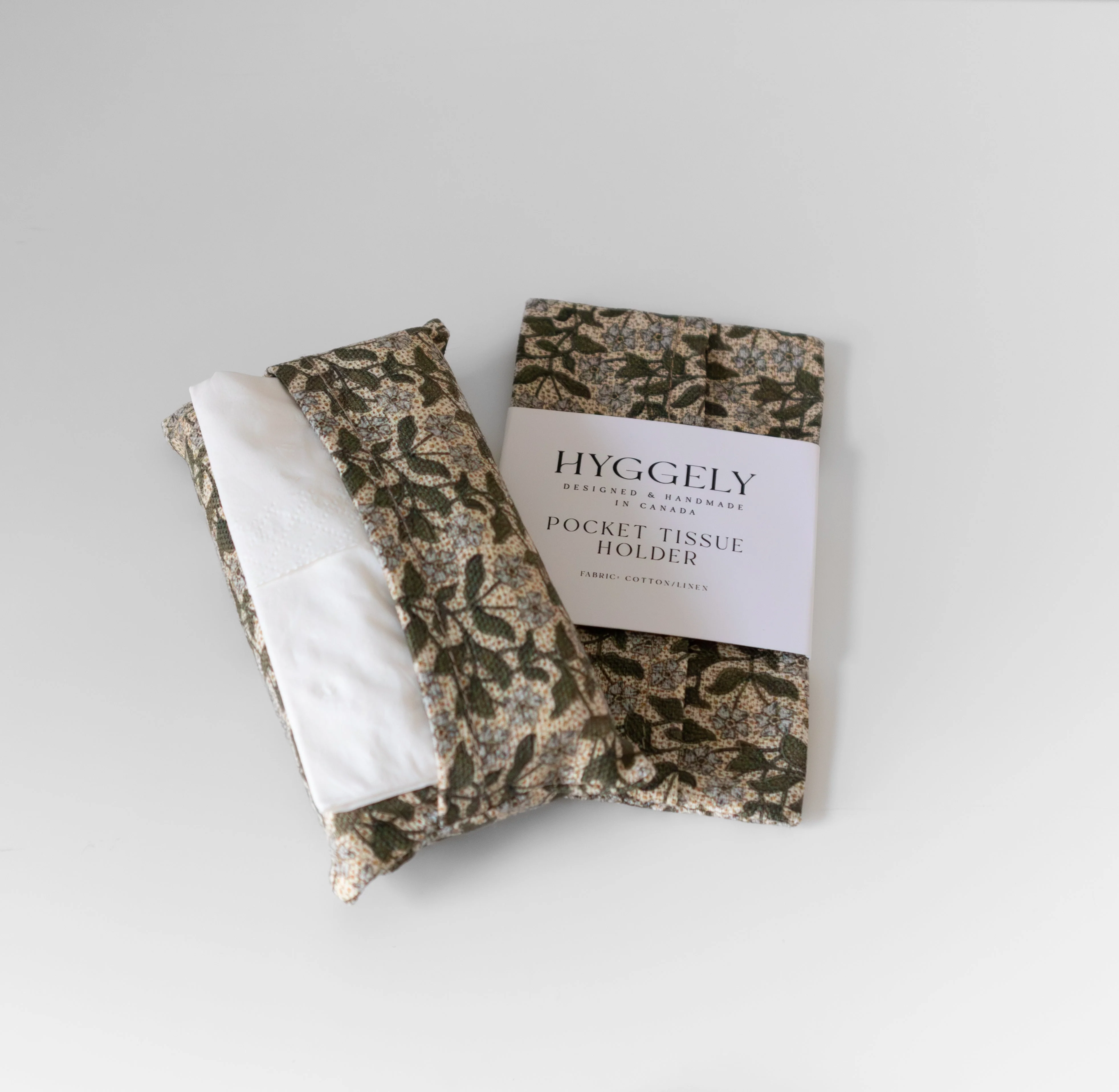 Fabric Tissue Holder | Pocket Size (Small) | Serene - Image 2