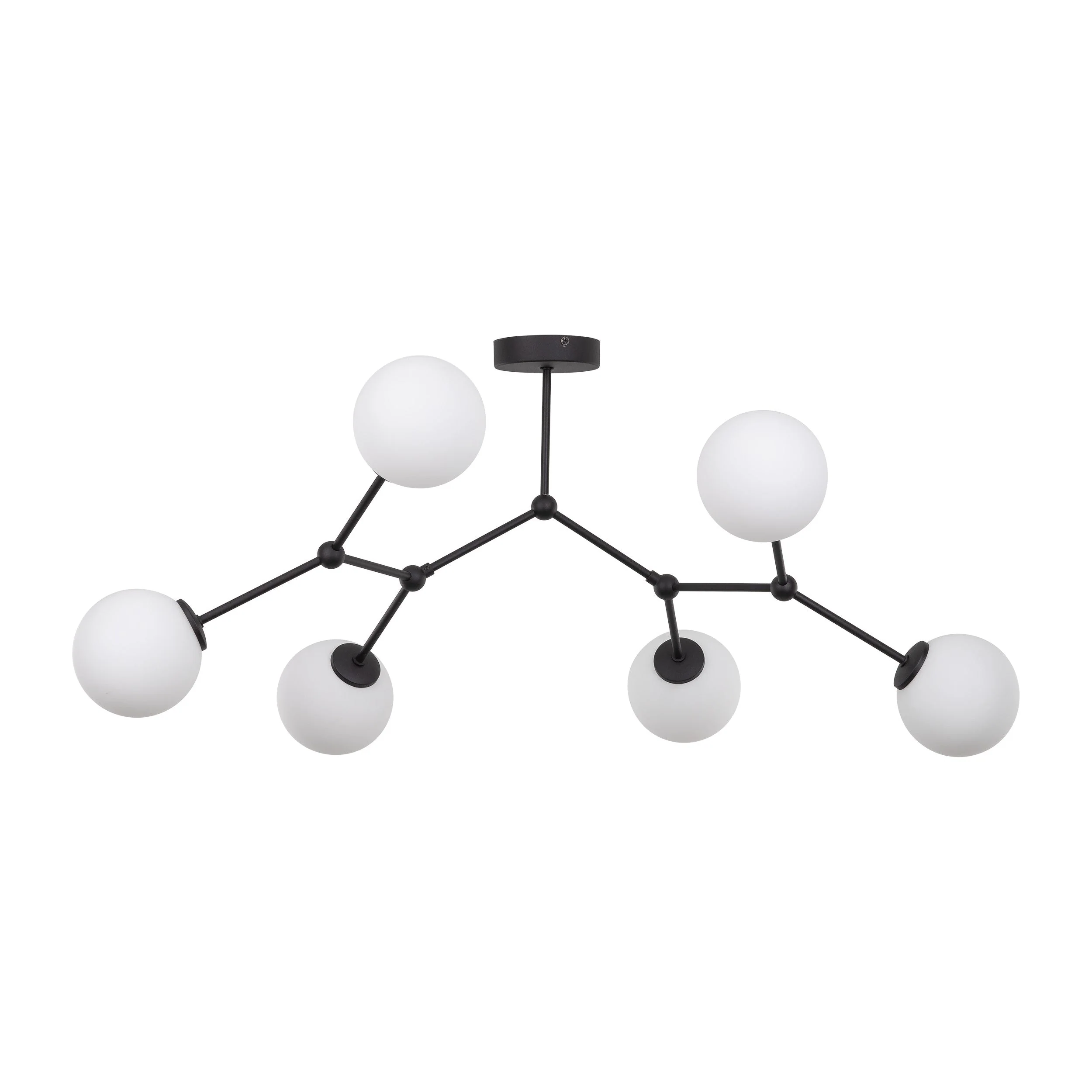 FAIRY Black 6-Light Scandinavian Ceiling Lamp for Living Room & Dining Room - Image 2