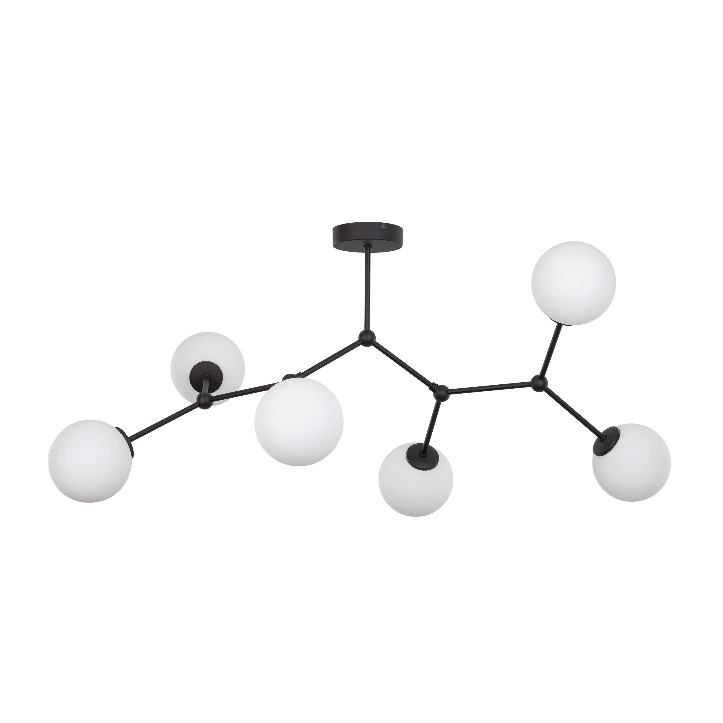 FAIRY Black 6-Light Scandinavian Ceiling Lamp for Living Room & Dining Room - Image 4