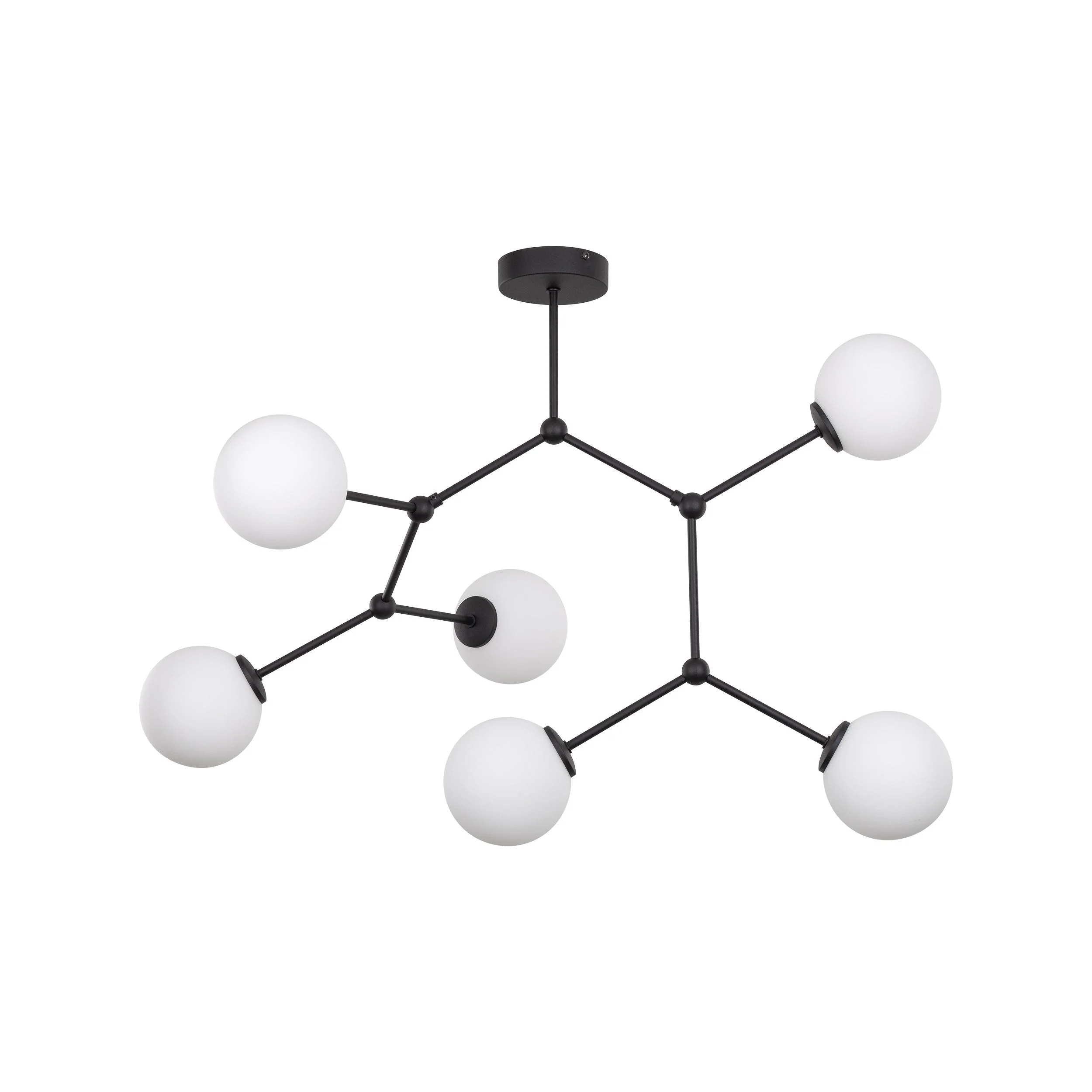 FAIRY Black 6-Light Scandinavian Ceiling Lamp for Living Room & Dining Room - Image 5