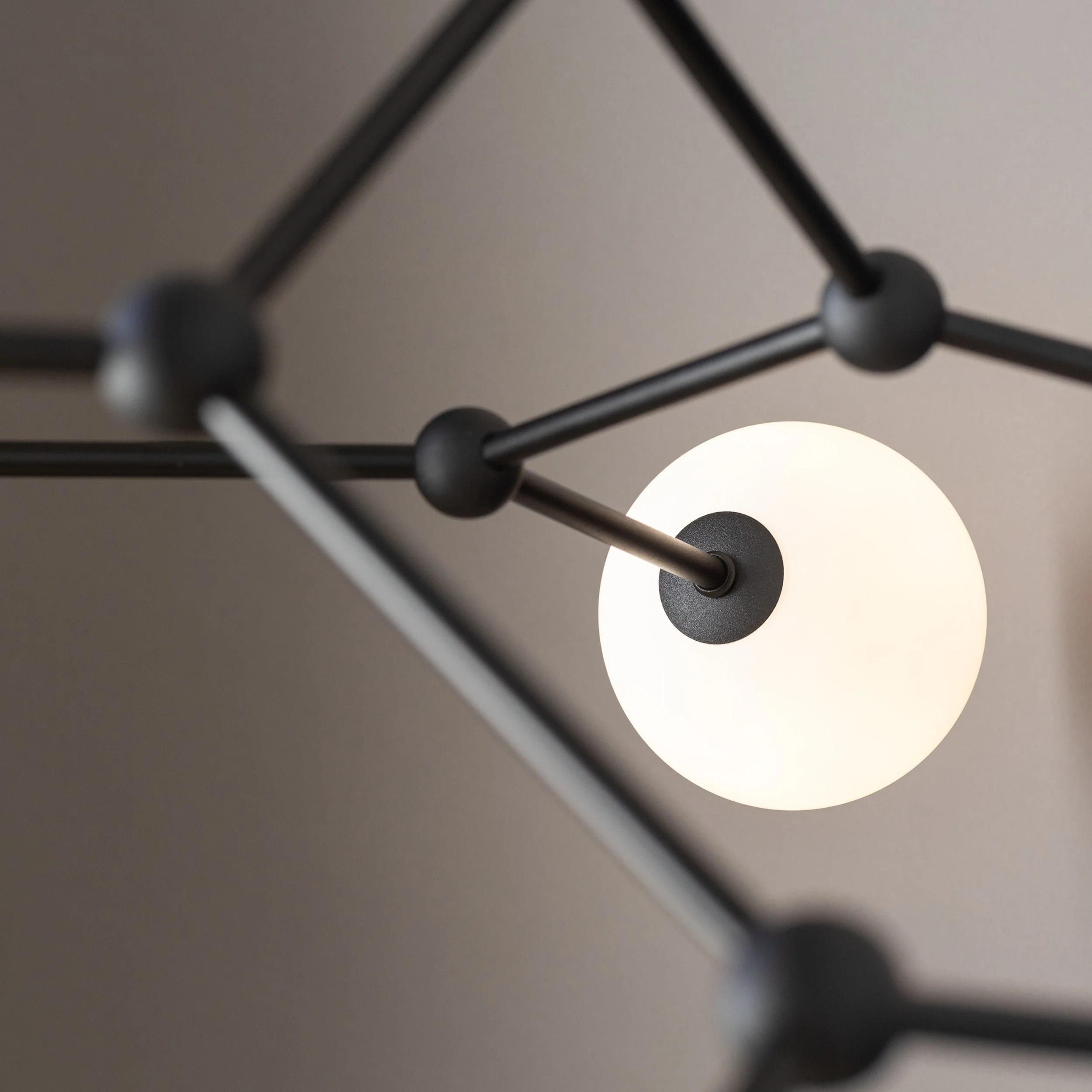 FAIRY Black 6-Light Scandinavian Ceiling Lamp for Living Room & Dining Room - Image 6