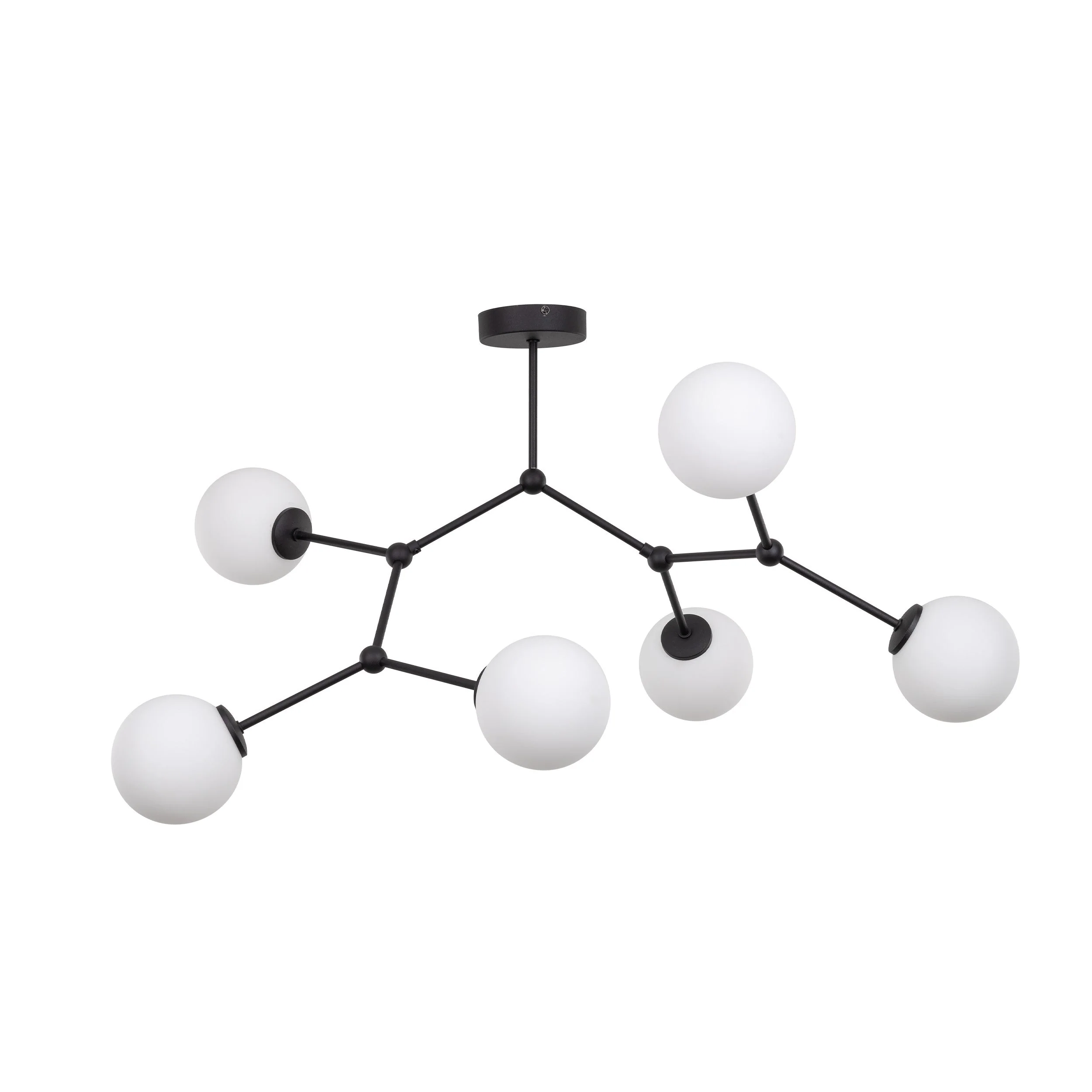 FAIRY Black 6-Light Scandinavian Ceiling Lamp for Living Room & Dining Room - Image 8
