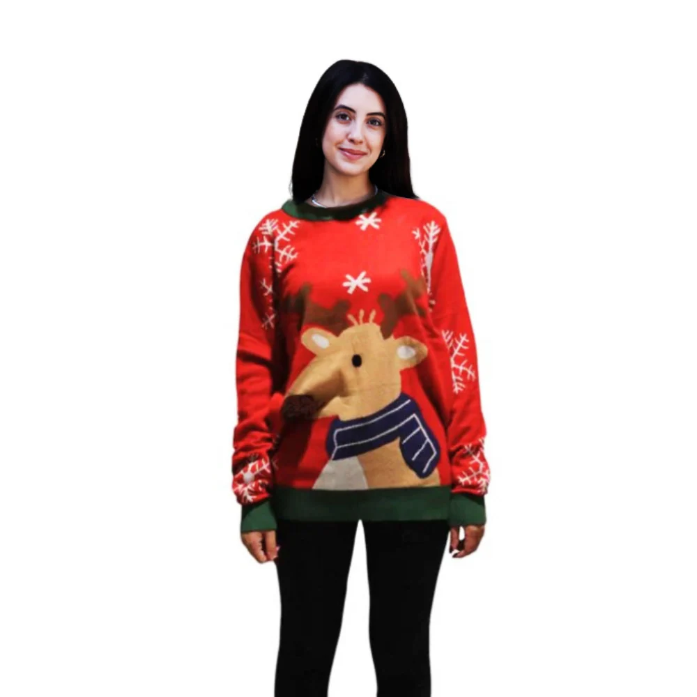 Family Bundle - Reindeer Sweater With a Pompom - Image 3