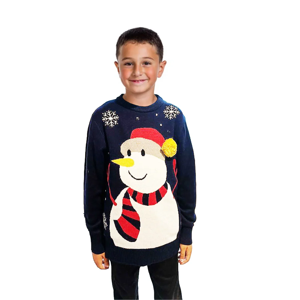 Family Bundle - Snowman Sweater With a Pompom - Image 5