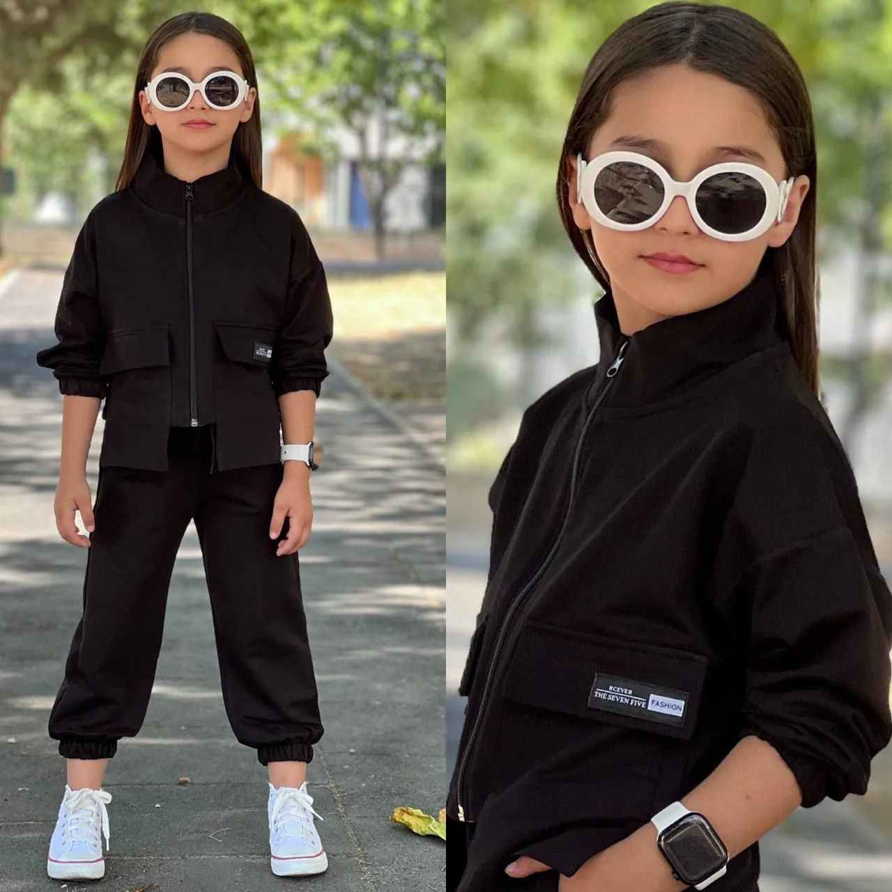 Fancy Pockets Girls Casual Set - Image 2