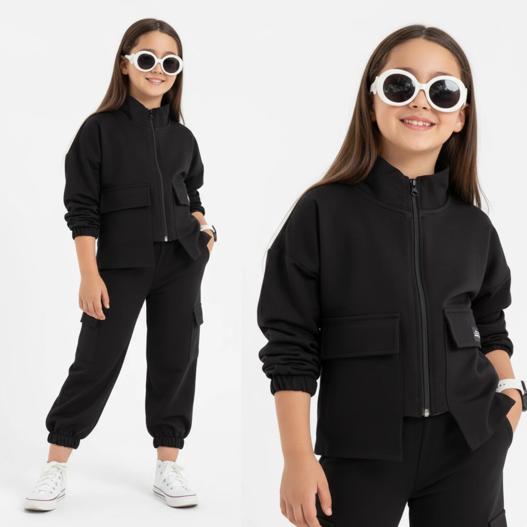 Fancy Pockets Girls Casual Set - Image 4