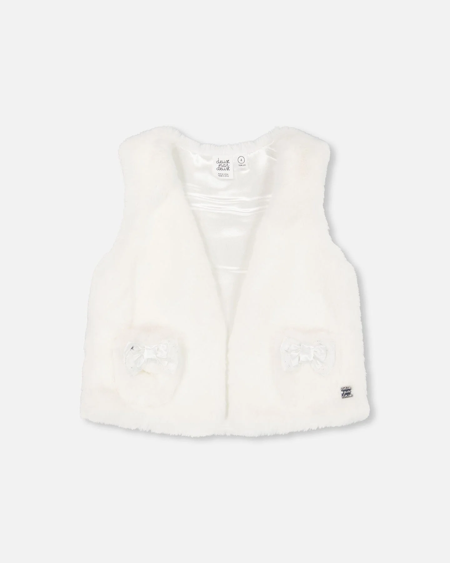 Faux Fur Vest Off White