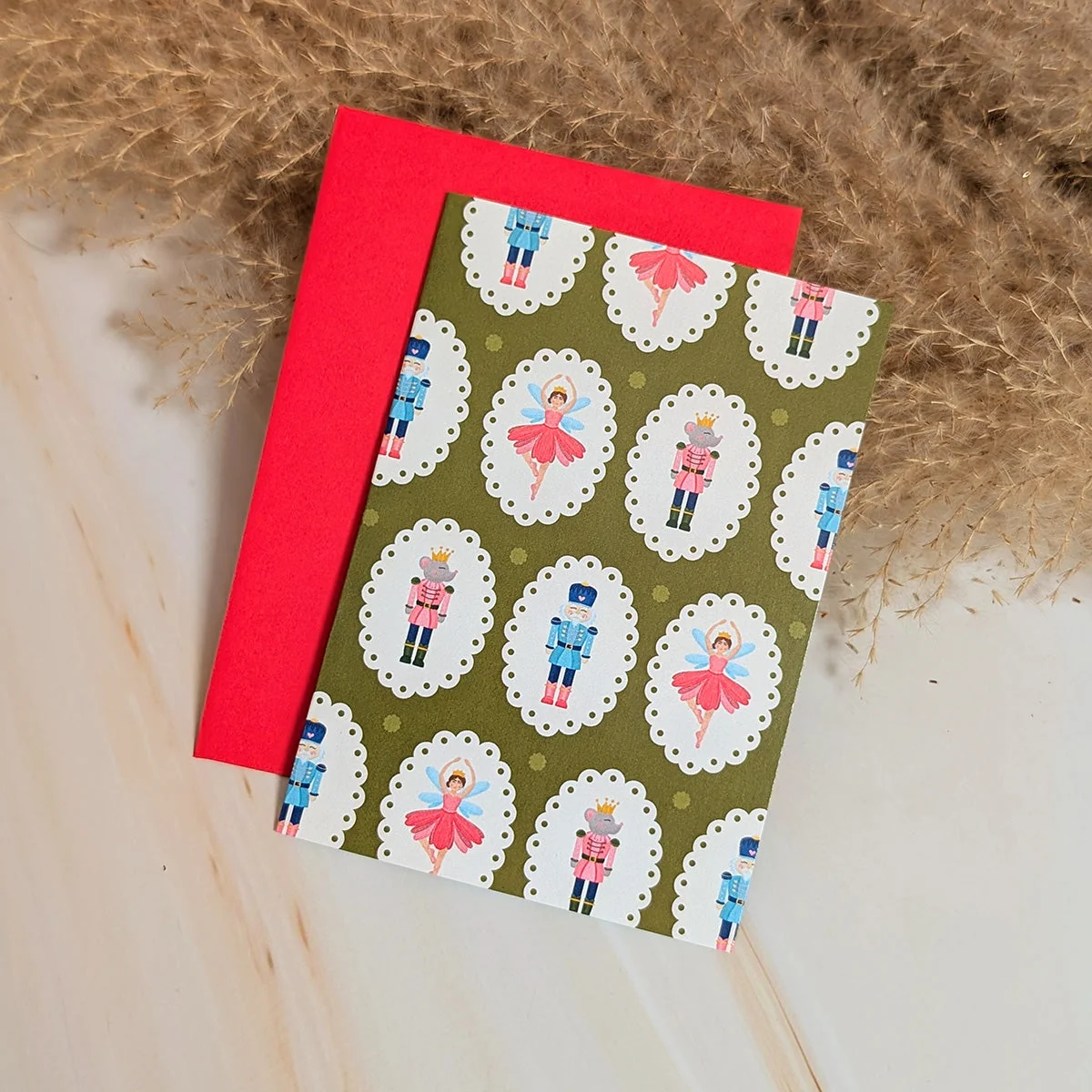 Festive Nutcracker Friends Mini Holiday Card - Image 4