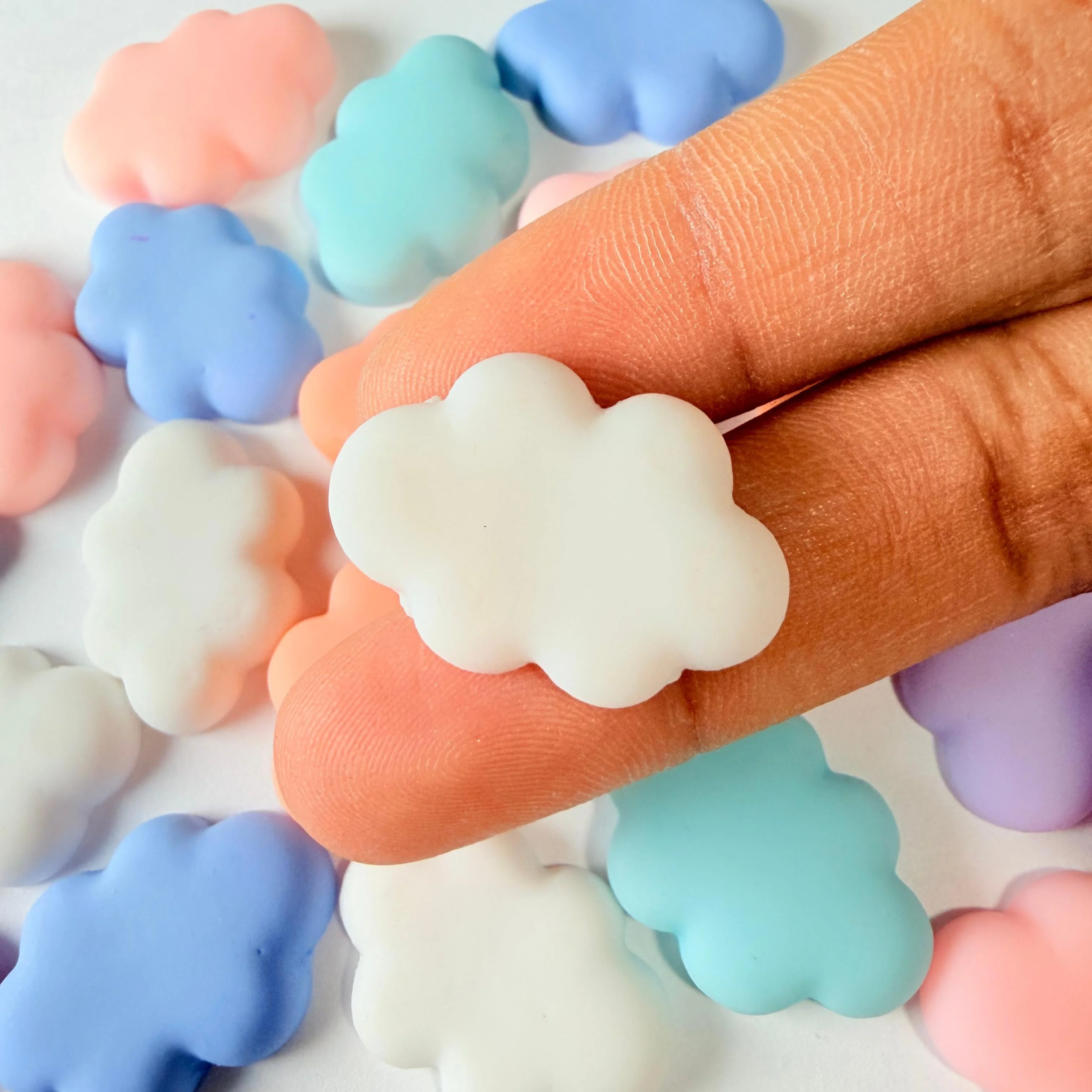 Flat Cloud Charms for DIY Crafts - Image 3
