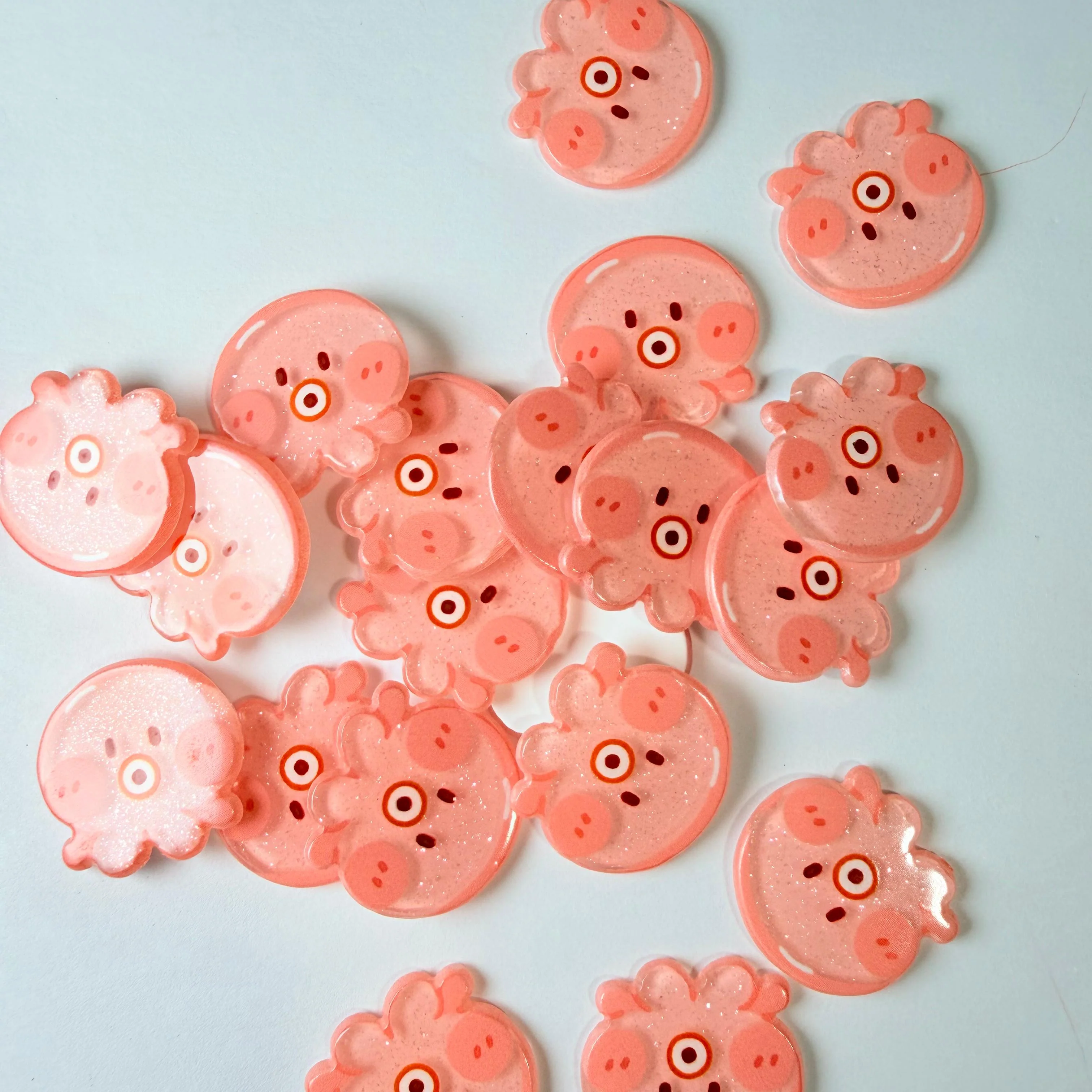 Flat Octopus Charms for DIY Crafts - Image 4