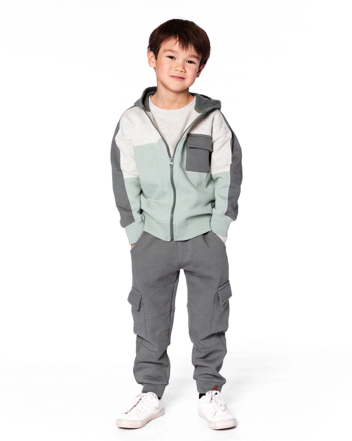 Fleece Sweatpants With Pockets Dark Gray - Image 2