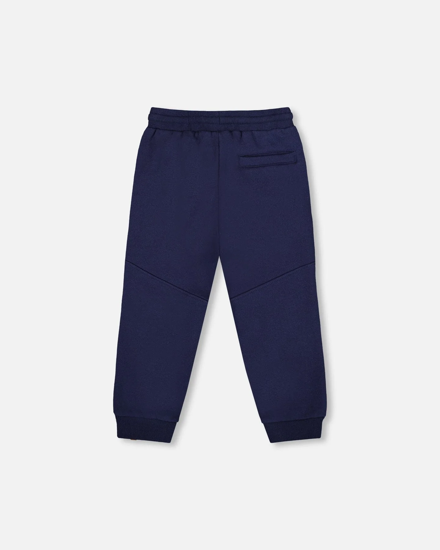 Fleece Sweatpants With Pockets Navy Blue - Image 3