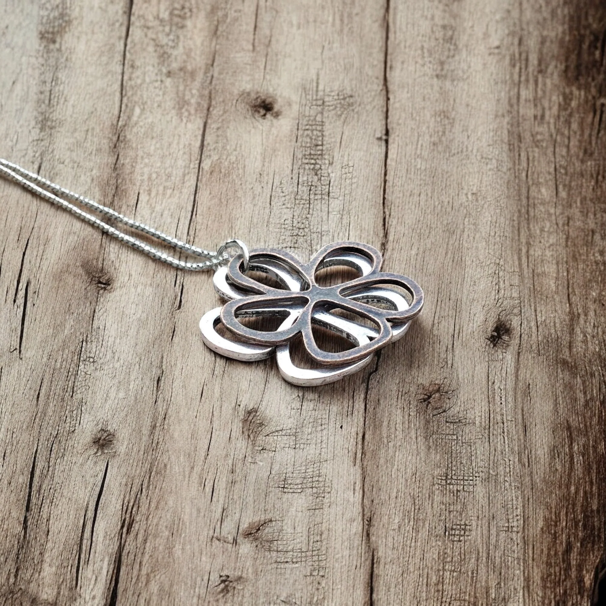 Flower Pendant Necklace - Image 4