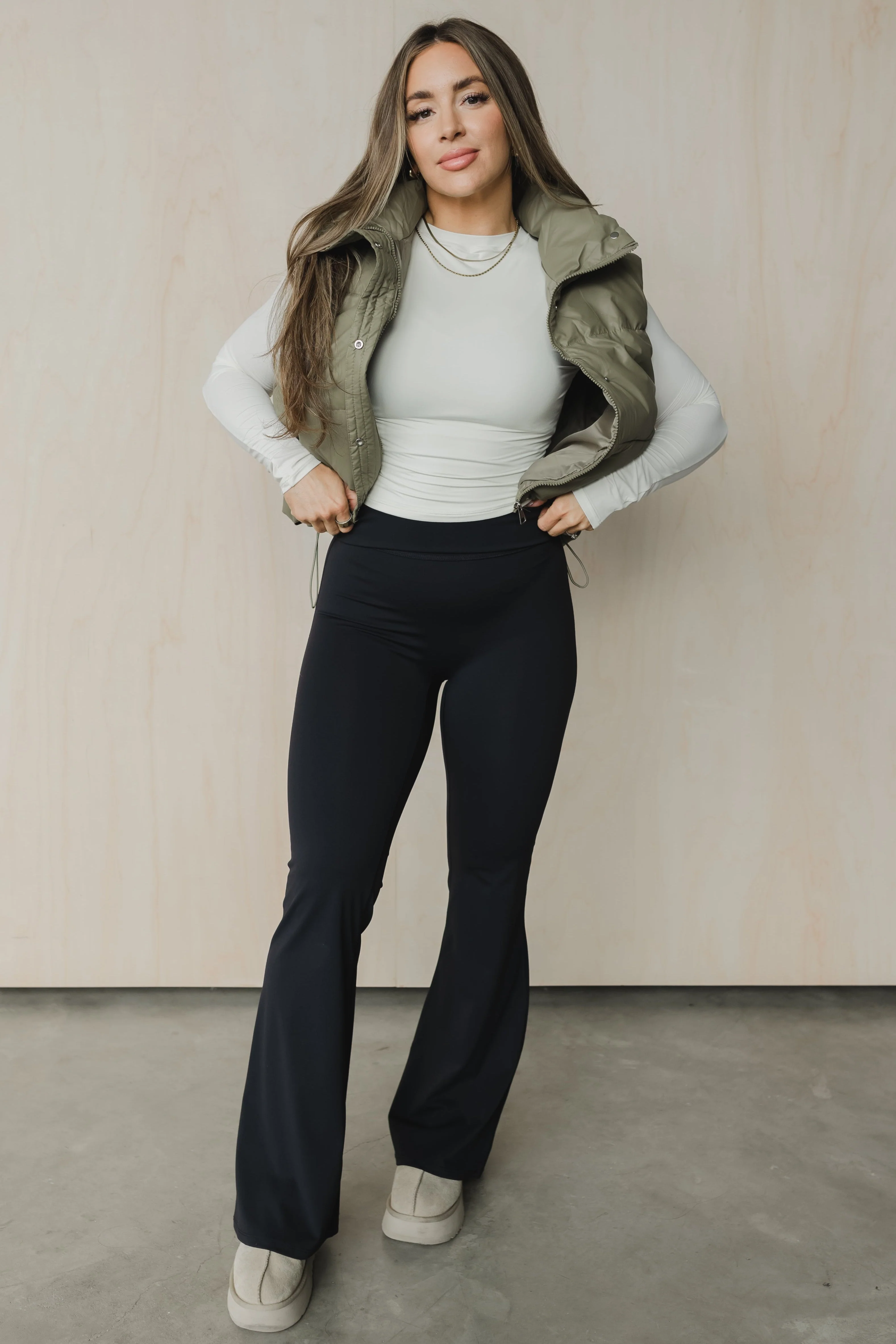 Fold Over Flare Pant