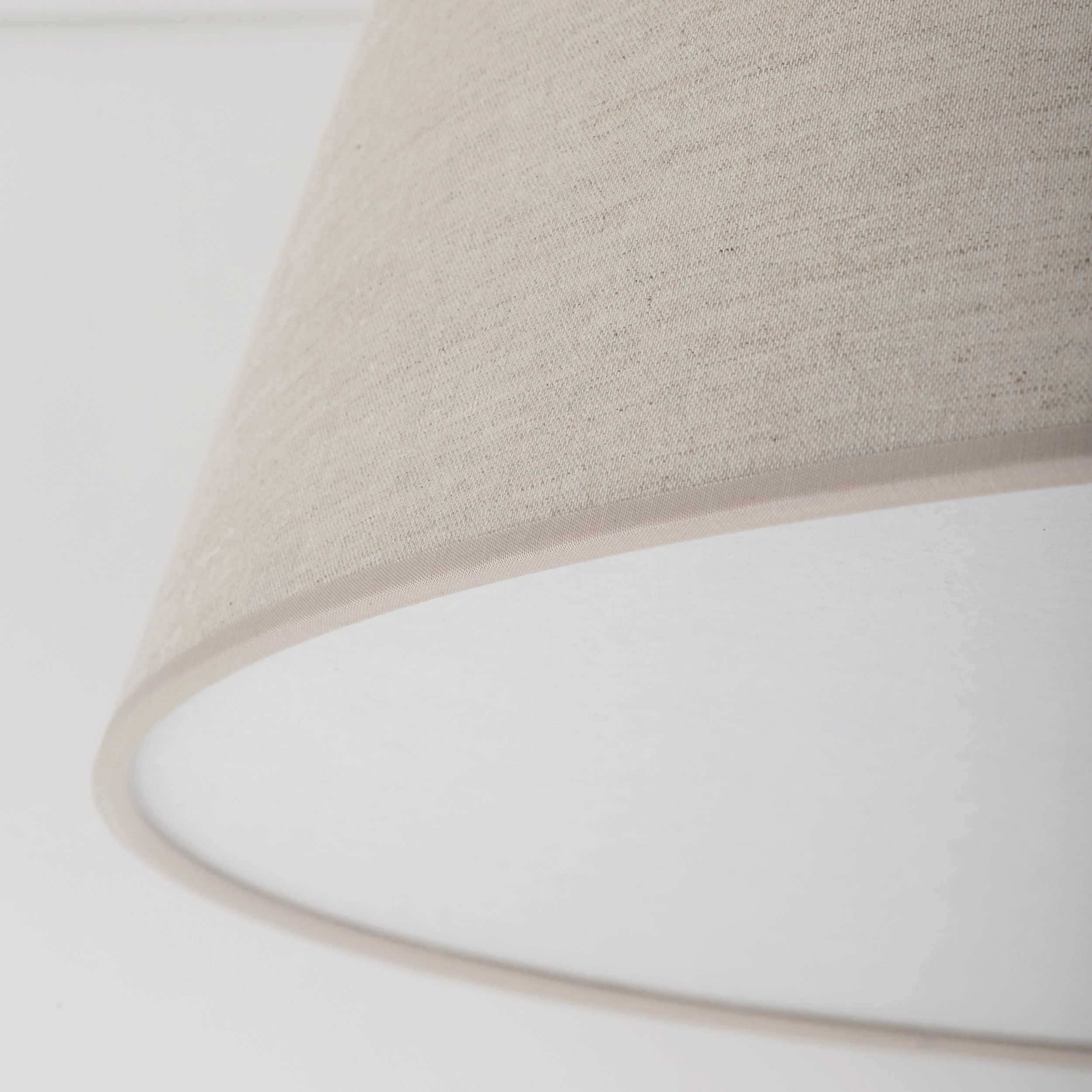 FORMO Linen Flush Mount Ceiling Light for Bedroom, Hallway & Living Room - Image 4