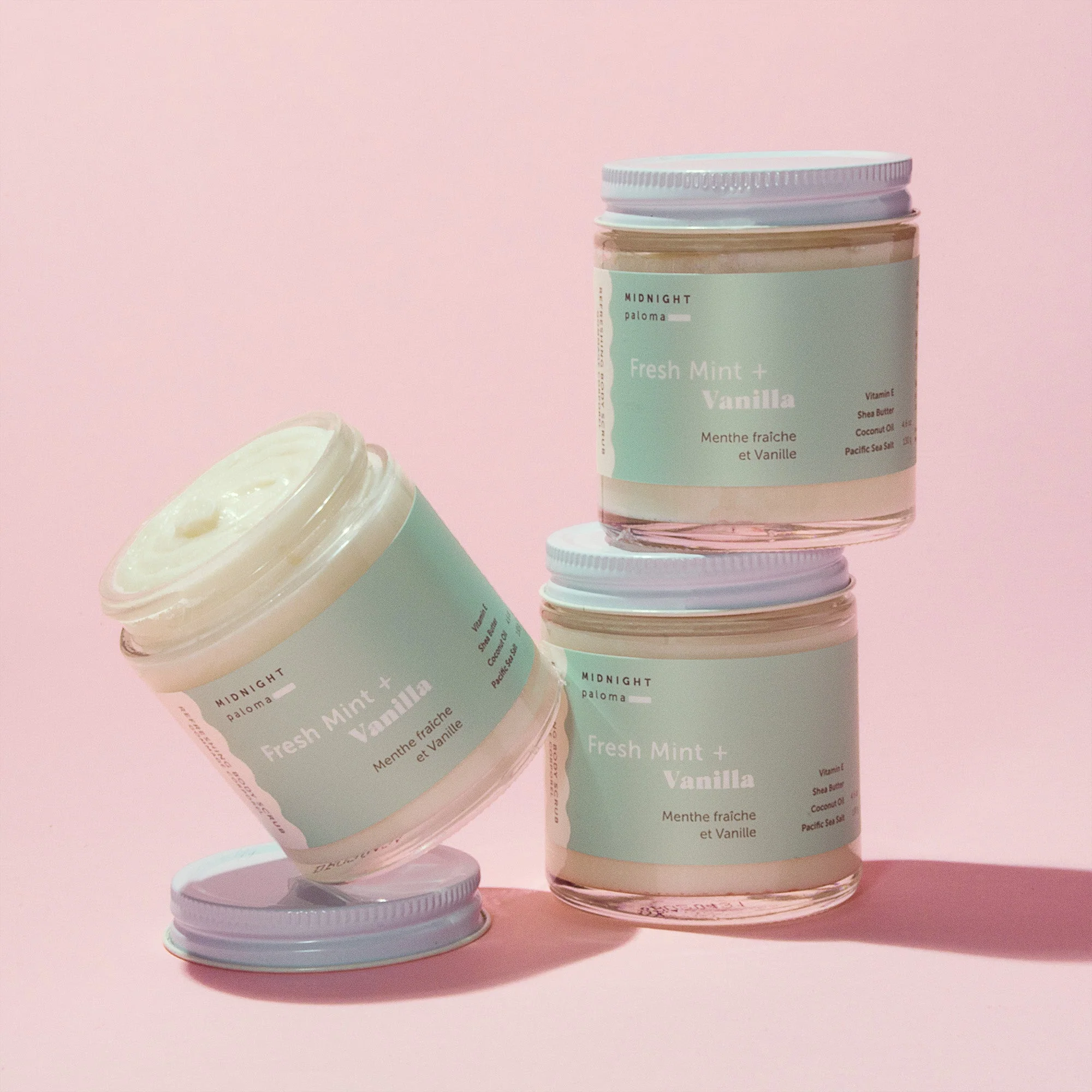 Fresh Mint + Vanilla Body Scrub 4 oz - Image 2