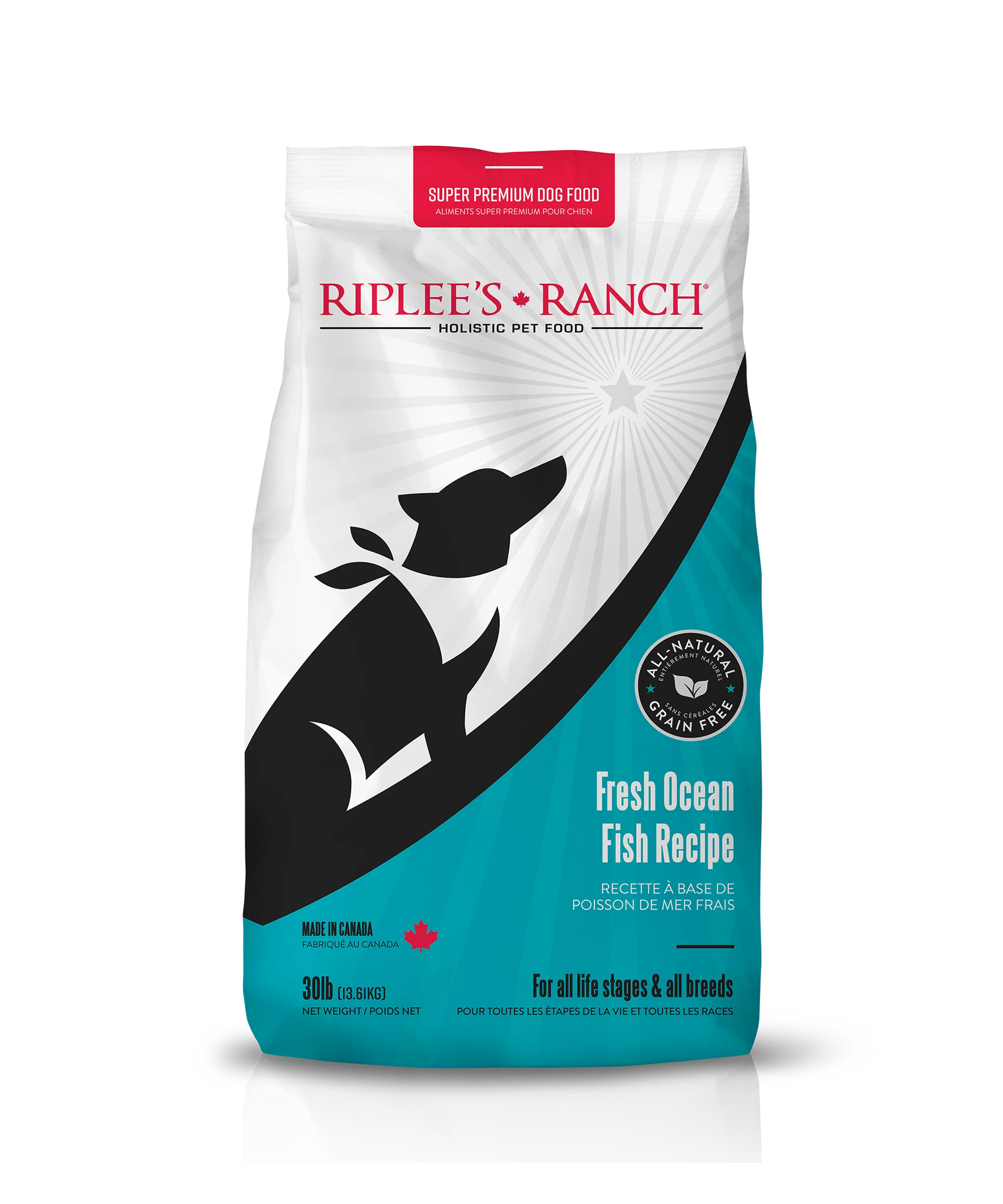 Fresh Ocean Fish Dog Food - 30lb Bag