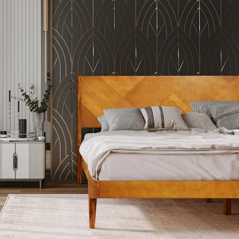 Gazelle Platform Bed Frame With Headboard - Image 5