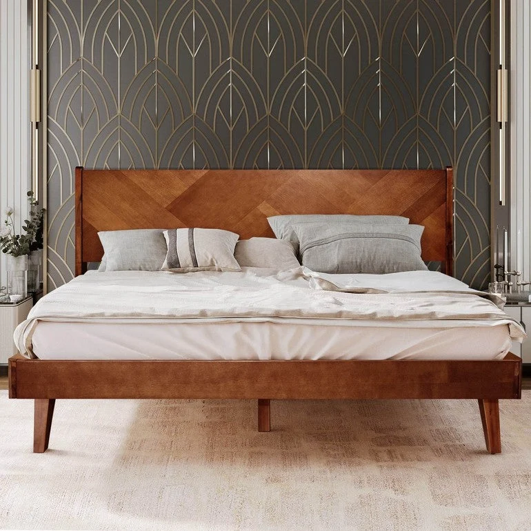 Gazelle Platform Bed Frame With Headboard - Image 9