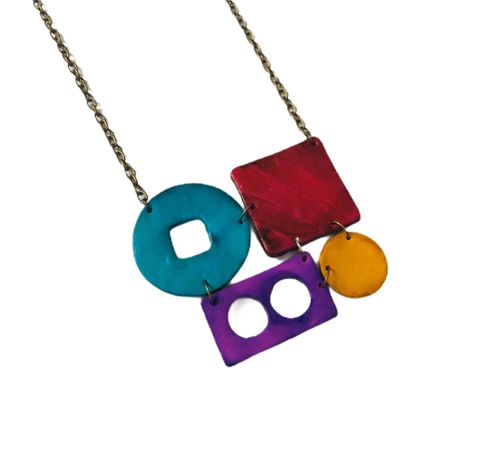 Geometric Jewelry Set with Bold Colors - Image 4